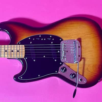 1979 Fender Mustang Lefty 3-color Sunburst image 9
