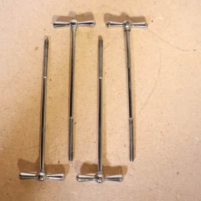 Ludwig 6-1/8" Chrome T Rods 4pk Vintage 1950's -60's image 1
