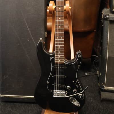 Fender 1976 Stratocaster Black Refin OHSC image 1