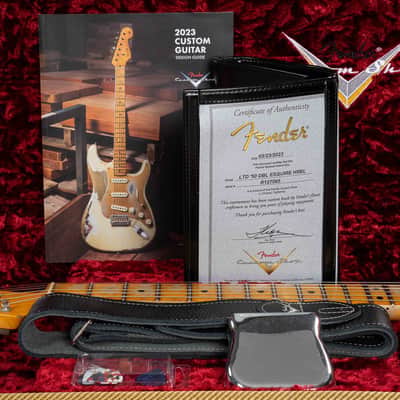 Mint Fender Custom Shop S23 Limited Edition 1950 Double Esquire Heavy Relic Guitar, Aged White Blonde image 15