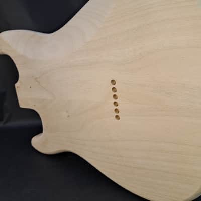 Unfinished Alder SSS Hardtail guitar body - fits Fender Strat Stratocaster necks J2517 image 4