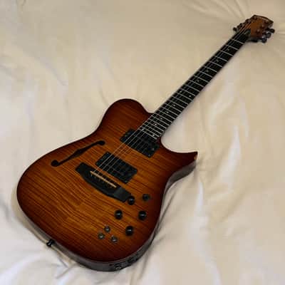 Carvin AE-185 Acoustic/Electric "Hybrid" Semi-Hollow Body - Flame Maple - Made in USA - Free Pro Setup image 11