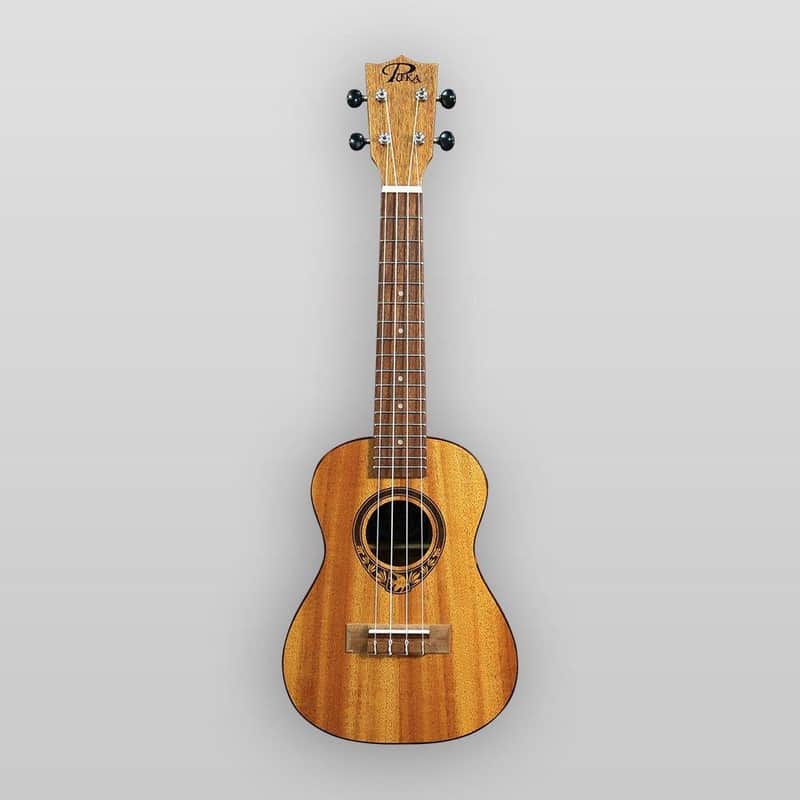 Puka Model PK-TFT Tropical Fish Rosette Natural Satin Finish Tenor Ukulele image 1