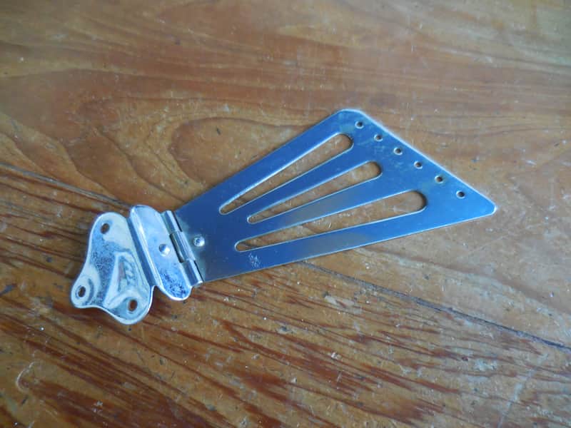 Teisco Guitar 1960's - Unusual Fancy chrome Tailpiece image 1