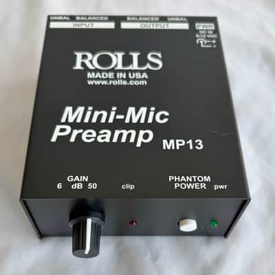 Rolls MP13 Mini Microphone Preamp 2010s - Black image 1