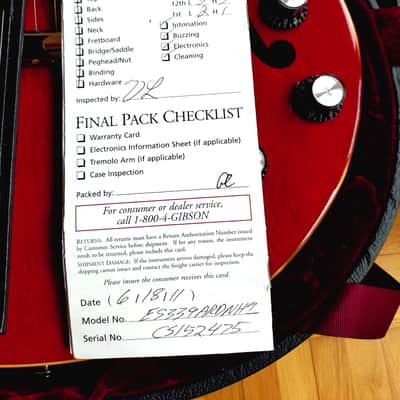 Gibson ES-339 Custom Shop 2011 - Cherry Red Gloss imagen 8