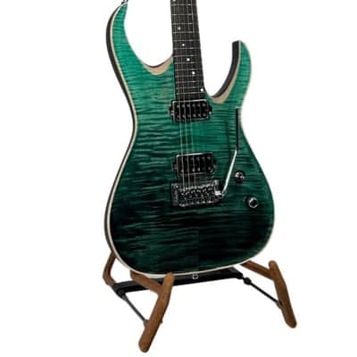 Valenti Guitars Callisto Carved Top 2022 Teal Green / Black, NAMM Special 1 of 5 NEW (Authorized Dealer) image 1