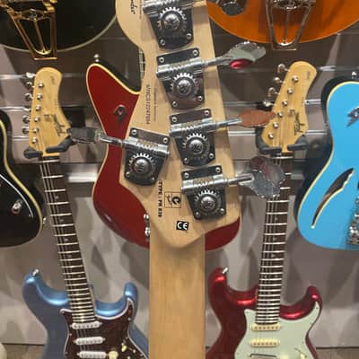 Squier Deluxe Jazz Bass V Active 3-Color Sunburst Bass - New Old Stock image 7