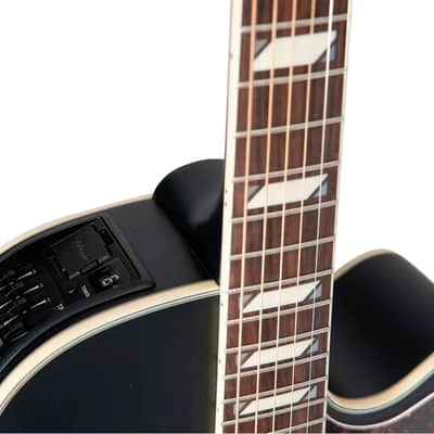 Takamine GN73CE Grand Concert Acoustic-Electric Guitar, Solid Spruce Top, Satin Black image 4