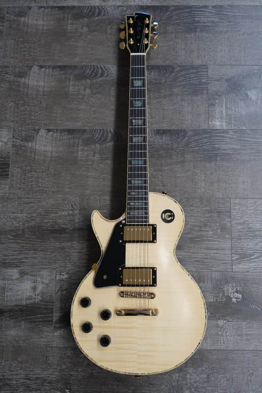 AIO SC77 Left-Handed Electric Guitar - Natural image 1