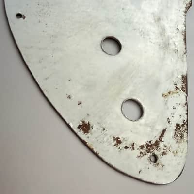 Unknown Bass metallic mirror style pickguard probably Japanese [9,5” by 4,5”] image 5