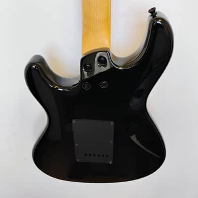 2004 Fernandes Retro Rocket X-1 LTD BLK Electric Guitar - Black - Gloss - Skull Knob Controls image 17