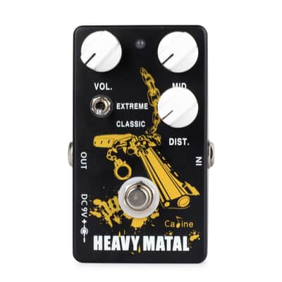 Caline CP-77 Black Heavy Matal Distortion Guitar Effect Pedal image 1