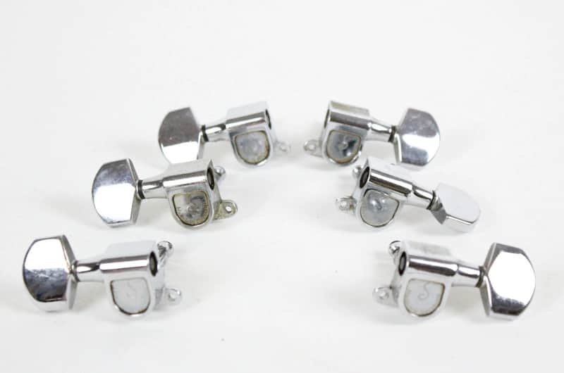 1970s-1980s VINTAGE Schaller Chrome 3x3 Tuners Made in W. Germany for Gibson Les Paul/SG image 1
