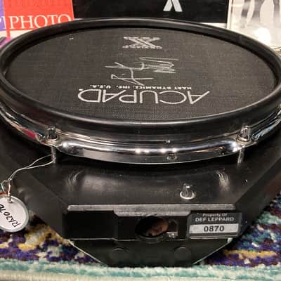 Hart Dynamics - Rick Allen's Def Leppard Adrenalize Tour, 10" Hart AcuPad Trigger Pad (RA #2078) AUTOGRAPHED HEAD!! 1990s - Gold image 12
