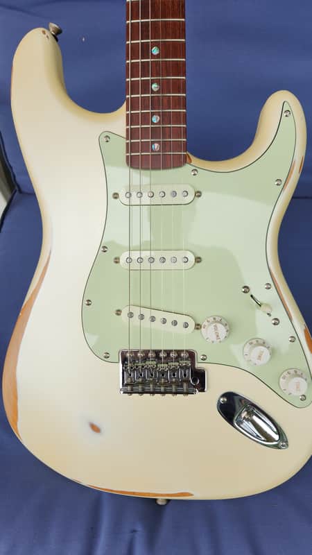 Custom by Counsel Guitars Lindy Fralin PUPs, Musikraft neck 10" rad. image 1