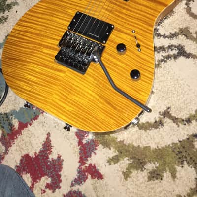 Schecter USA Custom Shop. 2013 Amber Burst Flame Top image 1