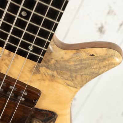 Manghini M3 6-String Bass - Buckeye Burl Top image 16