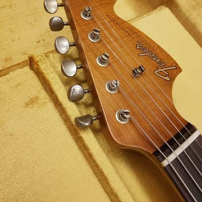 Fender Custom Shop Limited Edition Stratocaster Roasted "Big Head" Relic Aged Candy Apple Red image 22