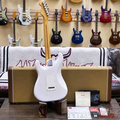Fender American Ultra Luxe Vintage '50s Stratocaster Ash Body  Maple Fingerboard White Blonde 8.1 lbs image 10
