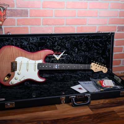 Fender Custom Shop 60th Anniversary Presidential Stratocaster AAA Flame Maple Top Wine Red Stain 2006 w/OHSC image 2