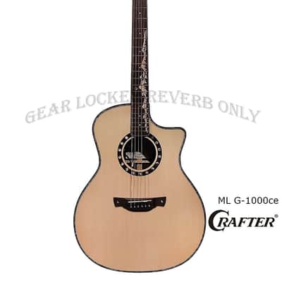 Crafter ML G-1000ce Anniversary all Solid Engelmann Spruce & Rosewood electronics acoustic guitar Bild 2