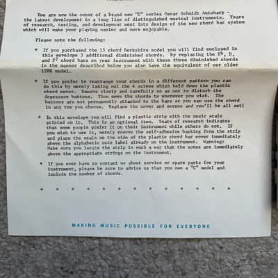 Oscar Schmidt Autoharp 15C Berkshire 1970 - Sunburst image 2