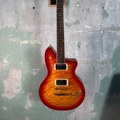 Washburn CT-2QCS Electric Guitar w/OHSC - Flamed Cherry Burst #1883 image 1