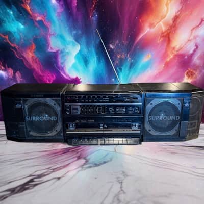Vintage Fisher PH-W803 Double Cassette Dubbing Boombox Radio Works Great READ image 1