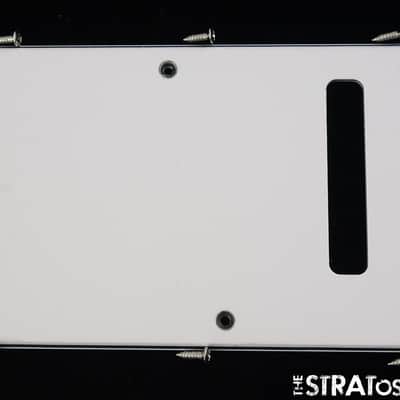 Fender Standard Stratocaster, Strat White, TREMOLO BACK COVER, & Scratch Plate.