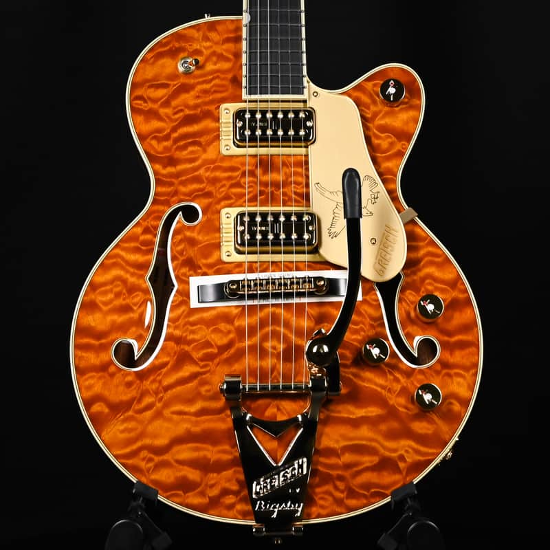Gretsch Limited Edition Falcon Center Block Jr. w/ Bigsby & Quilted Maple- Roundup Orange 2025 (JT25030792) image 1