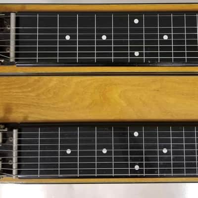 Gibson Double Neck Console Grand CG-520 Steel Guitar 1950s - Richly finished oak body image 10