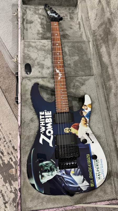 ESP LTD KH-WZ Kirk Hammett Signature White Zombie