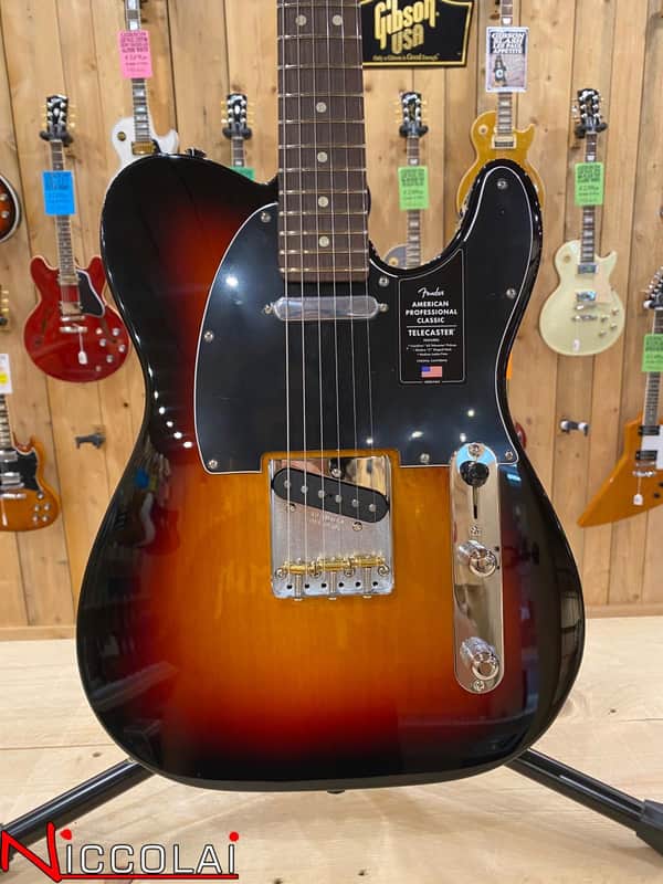 Fender American Professional Classic Telecaster, Rosewood Fingerboard, 3-Color Sunburst image 1