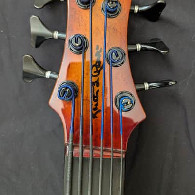 Roscoe SKB 6-string fretless bass image 4
