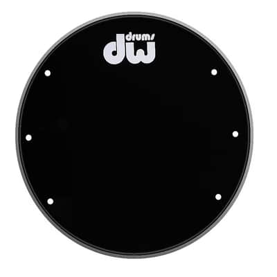 DW 18 BLACK VENTED + AQUARIAN 18 CLEAR SUPER KICK II BD HEADS image 3
