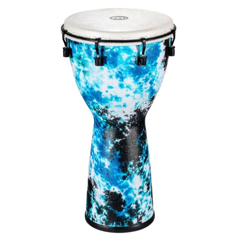 MEINL ADJ10-GB Synthetic Djembe 10 Zoll Galactic Blue Tie Dye image 1