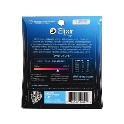 Elixir Super Light Nanoweb Electric Guitar Strings 9-42 image 2