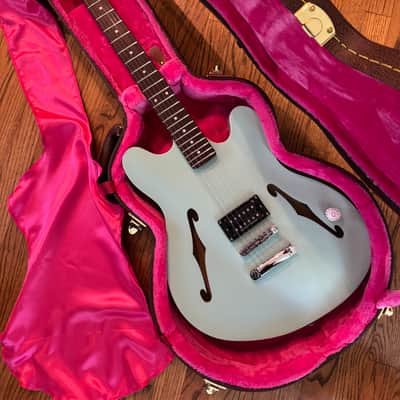 Fender Tom DeLonge Starcaster 2024 - Present - Surf Green w/Case and Strap image 1
