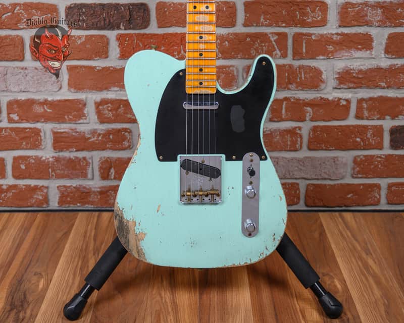 Fender Custom Shop 1952 Telecaster Heavy Relic Surf Green 2022 w/OHSC image 1