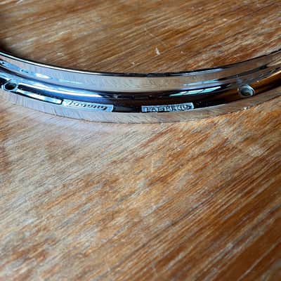 Ludwig No. 4160 16" Twin Channel Die-Cast 8-Lug Hoop 1980 - 1983 - Chrome image 3