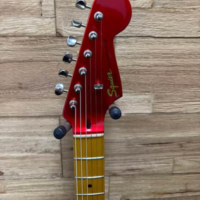 Squier Classic Vibe 50’s FSR Stratocaster - Candy Apple Red w/matching headstock -Upgraded tuners and pickups + sc image 8