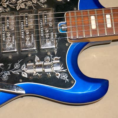 Teisco Del Rey ET-440 et440 Spectrum 4 Electric Guitar MIJ Made In Japan Vintage Blue image 5