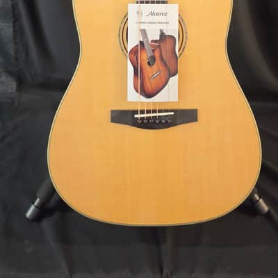 Alvarez LD70e Laureate Series Dreadnought Acoustic-Electric Guitar Regular Natural image 1