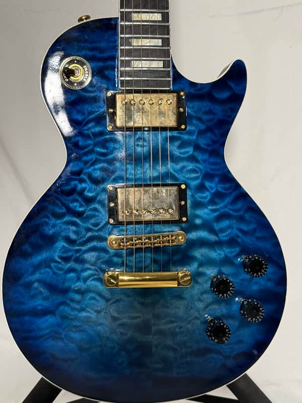 Custom Built Les Paul type 2025 2025 - Blue Burst Nitro image 1
