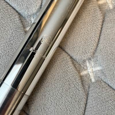 Yamaha Allegro Model YFL-372 Flute Silver Head Split E Low B image 9