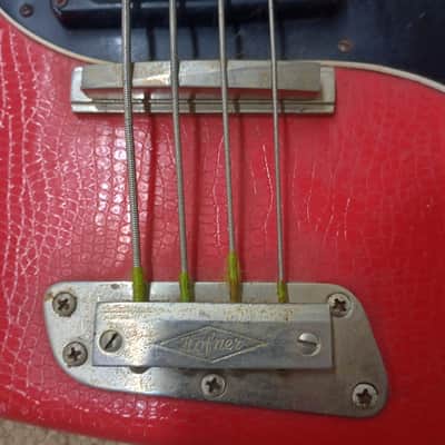 Hofner 185 Artist Bass 1962 - 1980 - Red image 11