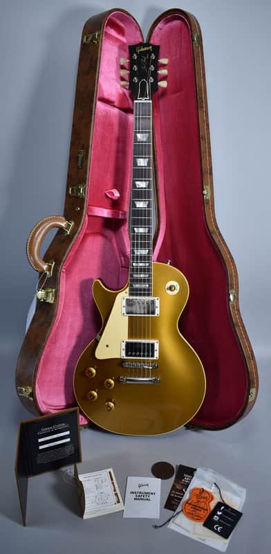 2026 Gibson Custom 1957 Les Paul Standard Goldtop Darkback Reissue Lefty Left-Handed w/OHSC image 1