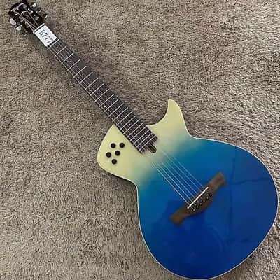 Tagima Modena Electric Acoustic Guitar, Maple Neck, Rosewood Fingerboard, Blue Finish image 1
