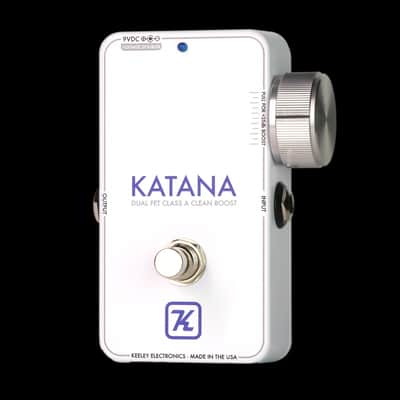 Keeley Katana Clean Boost Throwback White Compressor Pedal image 2